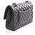 Borsa a tracolla Chanel Matelassé Double Flap Nero - vista 2