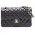 Borsa a tracolla Chanel Matelassé Double Flap Nero