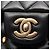 Borsa a Spalla Chanel Matelassé Egyptian Charm Double Flap Nero - vista 10