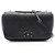 Borsa a mano Chanel Matelassé in pelle nera Nero
