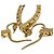 Medusa Pendientes de aro grandes para mujer Versace - vista 4