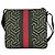 Borsa a tracolla GUCCI GG Kaleido Bee Web Line Sherry Supreme Nero Rosso Verde - vista 3