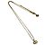 Collana Christian Dior con logo CD placcato oro D'oro
