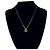 Collana Christian Dior con logo CD placcato oro D'oro - vista 2