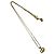 Collana Christian Dior con logo CD placcato oro D'oro - vista 5