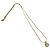 Collana con pendente logo CD Christian Dior placcato oro D'oro
