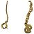 Collana con pendente logo CD Christian Dior placcato oro D'oro - vista 4