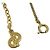 Collana con pendente Christian Dior placcata oro D'oro - vista 4