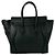 Céline Borsa Tote Celine Micro Logo in pelle Nero - vista 3