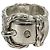 Ring Hermès HERMES Vintage Diane Gürtelschnalle Silber