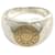 Ring Hermès HERMES Hermes Bague Sellier Argenté Doré  - vue 1