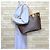 Borsa Tote Louis Vuitton Neverfull MM Monogram Marrone Rosa Monogramma - vista 2