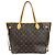 Borsa Tote Louis Vuitton Neverfull MM Monogram Marrone Rosa Monogramma - vista 3