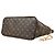 Borsa Tote Louis Vuitton Neverfull MM Monogram Marrone Rosa Monogramma - vista 5