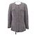 Chaqueta Chanel sin cuello Castaño Negro Rosa Beige