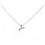 Autre Marque Au750 Diamant Initialen Y-Kette Silber