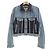 Chaqueta vaquera Amiri Negro Azul