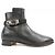 Hermès Botas de couro de bezerro Hermes Neo Kelly com fivela Preto