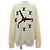Louis Vuitton Clock Intarsia Strickpullover Beige