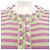 Chanel LOOK35 Cárdigan de cachemira Rosa Verde - vista 6