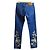 Pantaloni in denim stretch con ricamo di fiori e farfalle Gucci Blu - vista 2