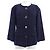Chaqueta Chanel sin cuello Rosa Púrpura