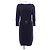 Chanel Kleid Kaschmir-Mischung Blau Marineblau