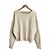 Autre Marque MES VACANCES Felpa con Maniche Dolman Crudo