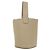 Mini borsa bucket Pebble in pelle di vitello Loewe Beige - vista 2
