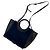 Autre Marque Borsa 2 way con corda Nero Blu navy - vista 7