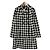 Autre Marque Abrigo largo de tweed REDYAZEL Negro Blanco