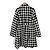Autre Marque Abrigo largo de tweed REDYAZEL Negro Blanco - vista 2