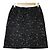 Autre Marque Falda de tweed en tejido italiano Rene TISSUE Negro - vista 2