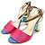 Fendi Sandali da donna con cinturini in raso multicolore - vista 2