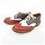 Autre Marque Tricker's Lederschuhe Braun Weiß Rot Marineblau - Ansicht 3