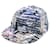 CHANEL Tweed-Cap Blau Mehrfarben