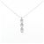 Autre Marque Collana con diamante Au750 Argento