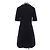 Vestido de malha com fecho de correr e gola bordada Louis Vuitton Preto - vista 2