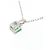 Autre Marque Collana in platino PT950, smeraldo e diamante Verde - vista 4