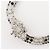 Collana Miu Miu con strass e perle finte Argento - vista 3
