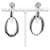 Orecchini Chanel Double Hoop Silver 925 Argento - vista 3