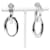 Orecchini Chanel Double Hoop Silver 925 Argento - vista 5