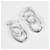 Orecchini Chanel Double Hoop Silver 925 Argento - vista 8