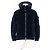 Chaqueta de plumón Moncler MAY de algodón de velours Azul Azul marino