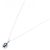 Autre Marque Platin-Saphir-Diamant-Halskette Silber - Ansicht 2