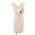 Autre Marque Diagram Kleid Beige