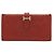 Hermès Portafoglio lungo bi-fold classico Hermes Bearn Emu Rosso