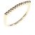 Autre Marque Anello Hirotaka U Shape K10 Oro Giallo e Diamante D'oro