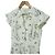 Autre Marque Langes Hemdkleid mit Deshin-Print IENA Weiß - Ansicht 4