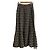 Autre Marque Rirandture Blumenmuster ausgestellter Rock Schwarz